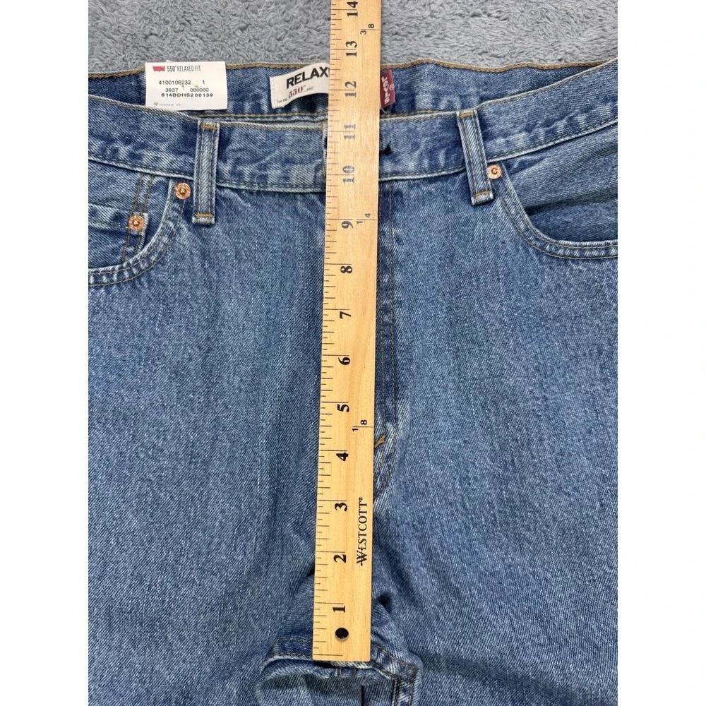 Levis 550 Jeans Men‎ 38x32 Blue Relaxed Fit Straight Denim Y2K NWT